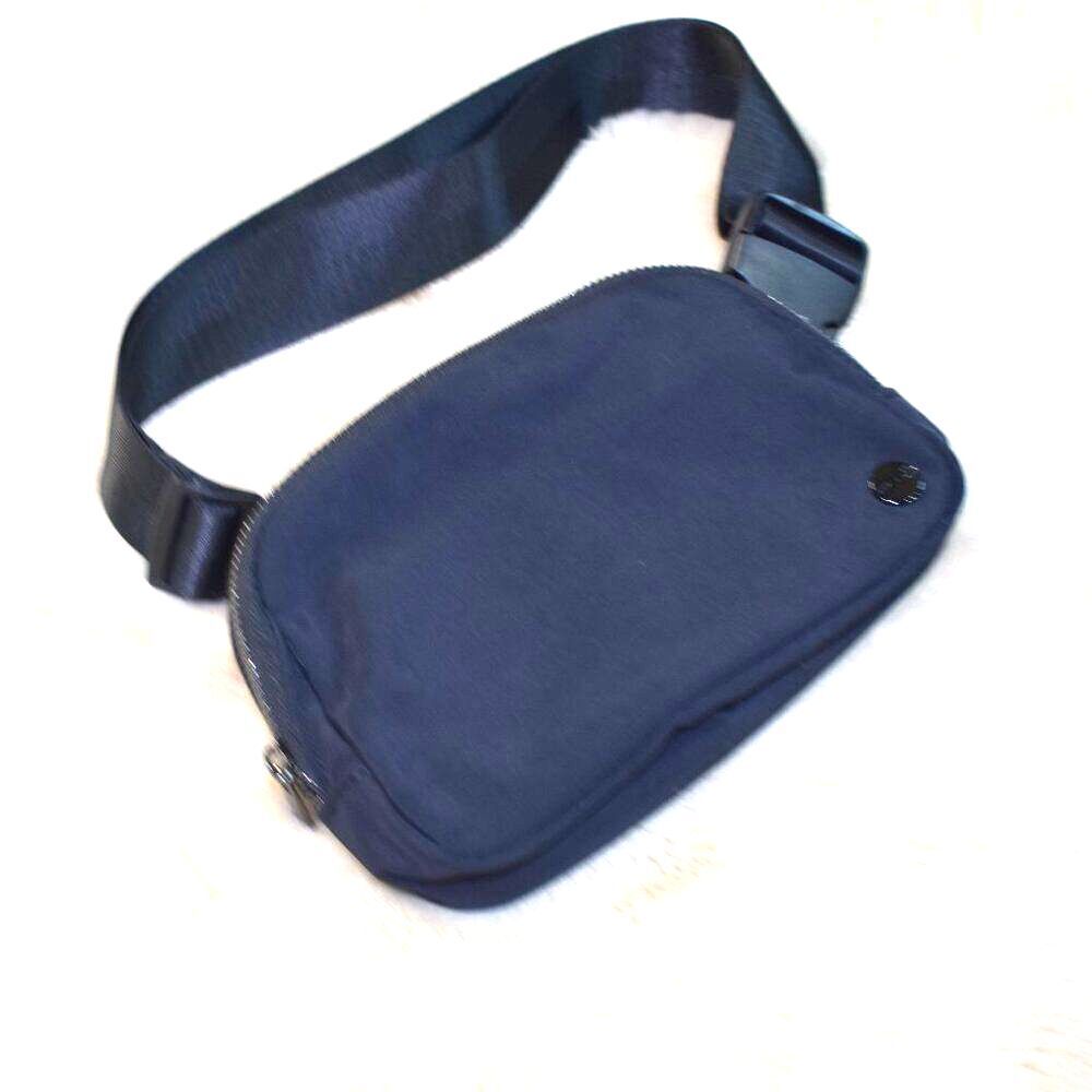 Womens Black Cross Body Fanny Pack Bag Small Strap Sporty Purse
